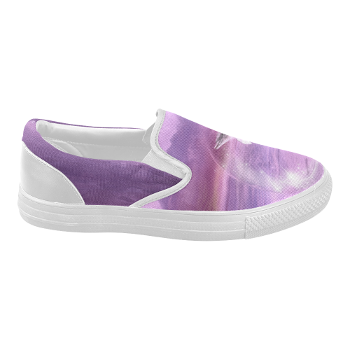 Dream Of Dolphins Women's Slip-on Canvas Shoes (Model 019)