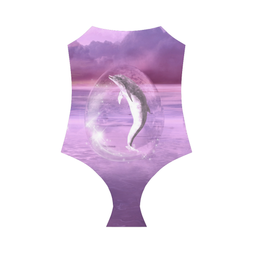 Dream Of Dolphins Strap Swimsuit ( Model S05)
