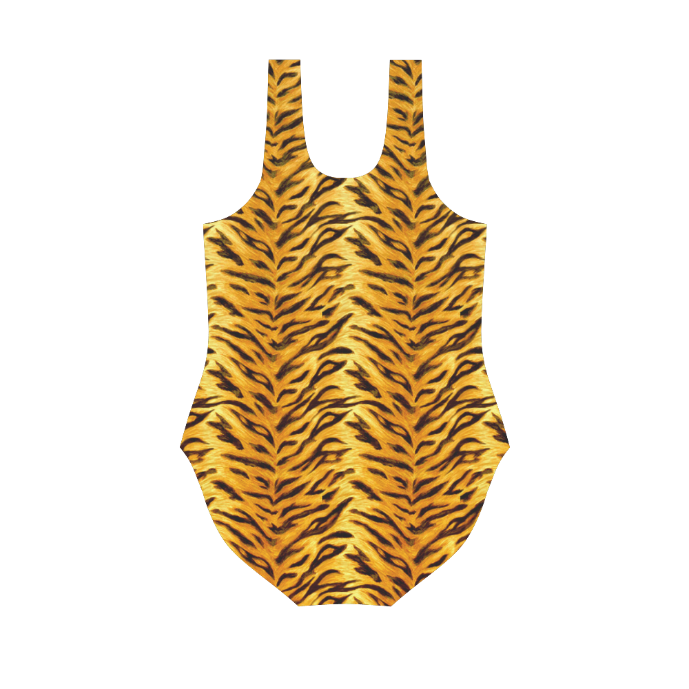 Tiger Vest One Piece Swimsuit (Model S04)