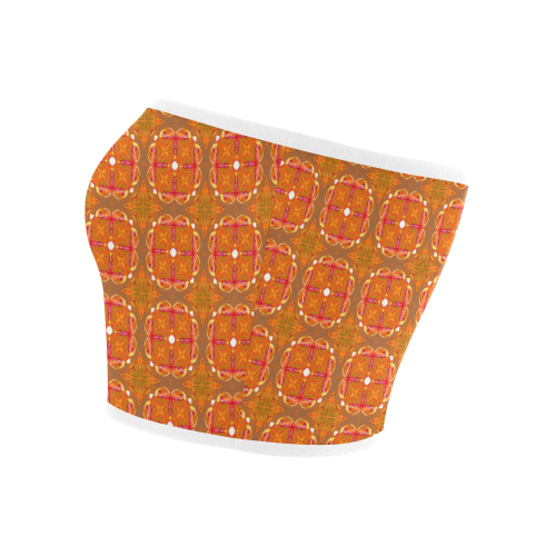 Gingerbread Houses, Cookies, Apple Cider Abstract Bandeau Top