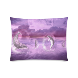 Dream Of Dolphins Custom Picture Pillow Case 20"x26" (one side)