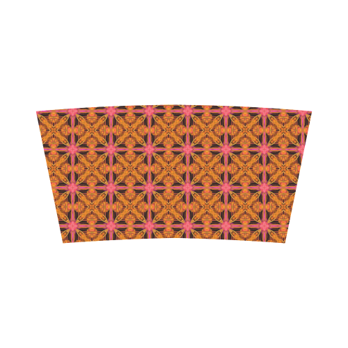 Peach Lattice Abstract Pink Snowflake Star Bandeau Top