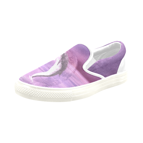 Dream Of Dolphins Men's Slip-on Canvas Shoes (Model 019)