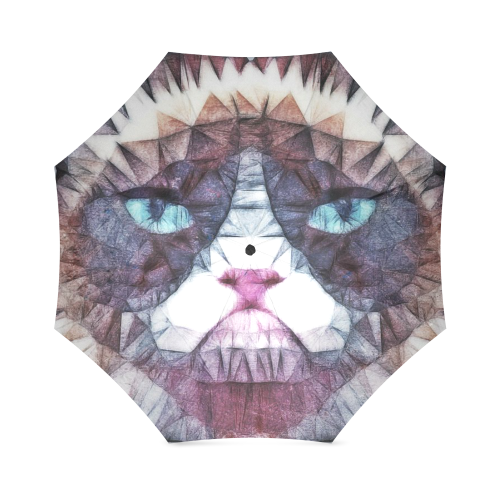 grouchy cat Foldable Umbrella (Model U01)