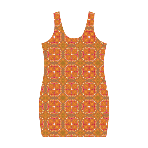 Gingerbread Houses, Cookies, Apple Cider Abstract Medea Vest Dress (Model D06)