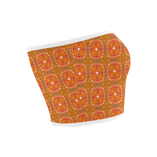Gingerbread Houses, Cookies, Apple Cider Abstract Bandeau Top