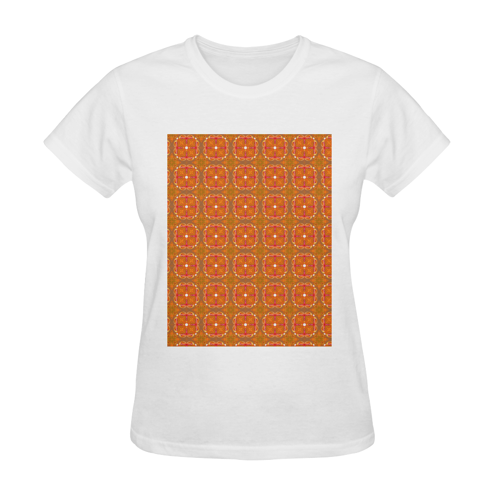 Gingerbread Houses, Cookies, Apple Cider Abstract Sunny Women's T-shirt (Model T05)