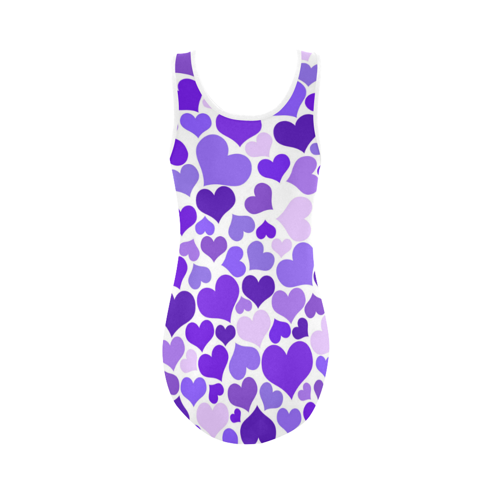 Heart 2014-0926 Vest One Piece Swimsuit (Model S04)