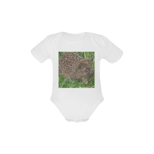 hedgehog Baby Powder Organic Short Sleeve One Piece (Model T28)