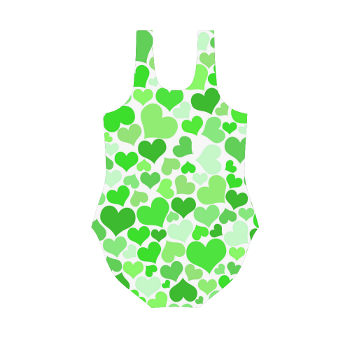 Heart 2014-0911 Vest One Piece Swimsuit (Model S04)