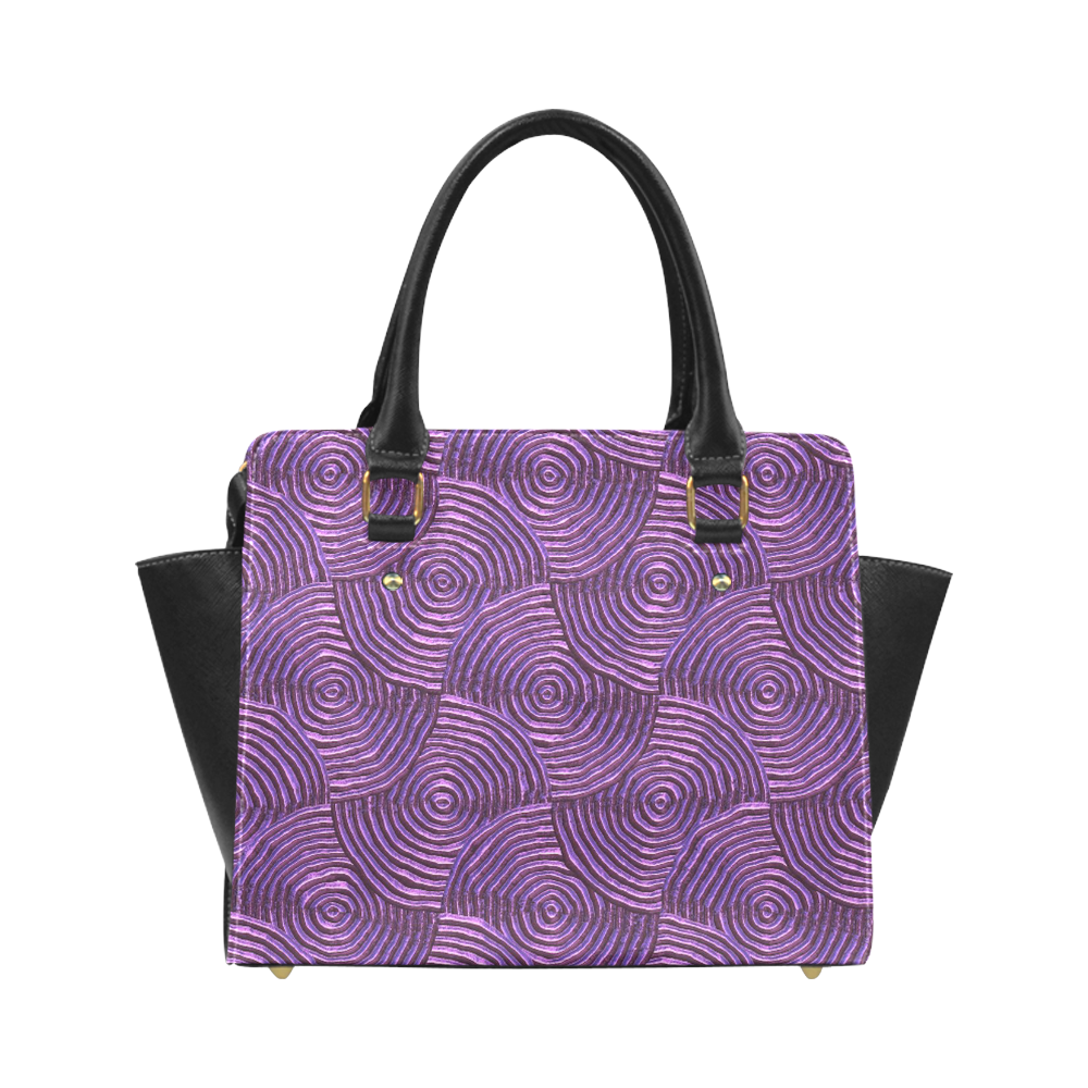 sparkling groovy metal,lilac Classic Shoulder Handbag (Model 1653)