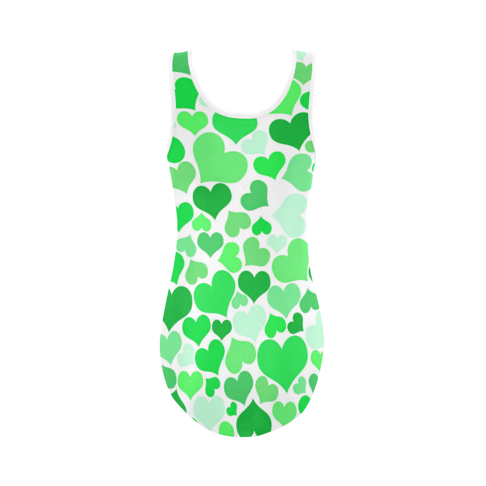 Heart 2014-0913 Vest One Piece Swimsuit (Model S04)