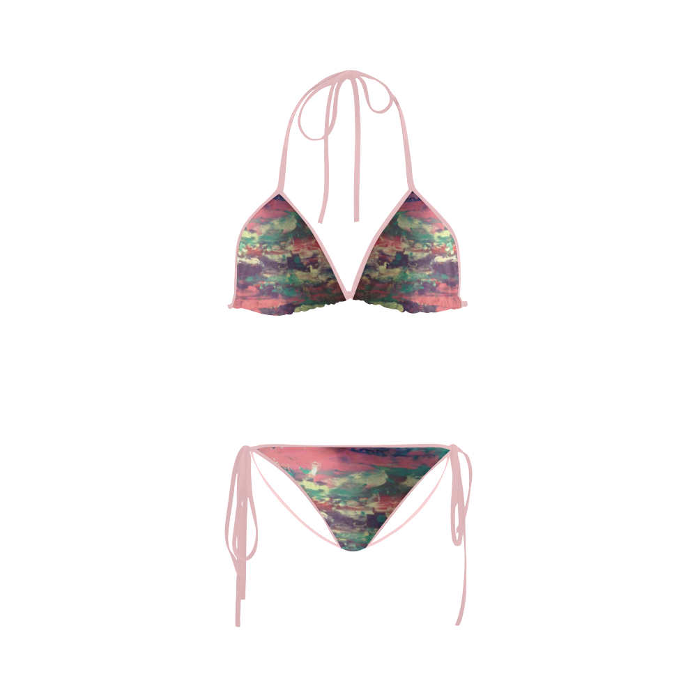 pink sunset Custom Bikini Swimsuit