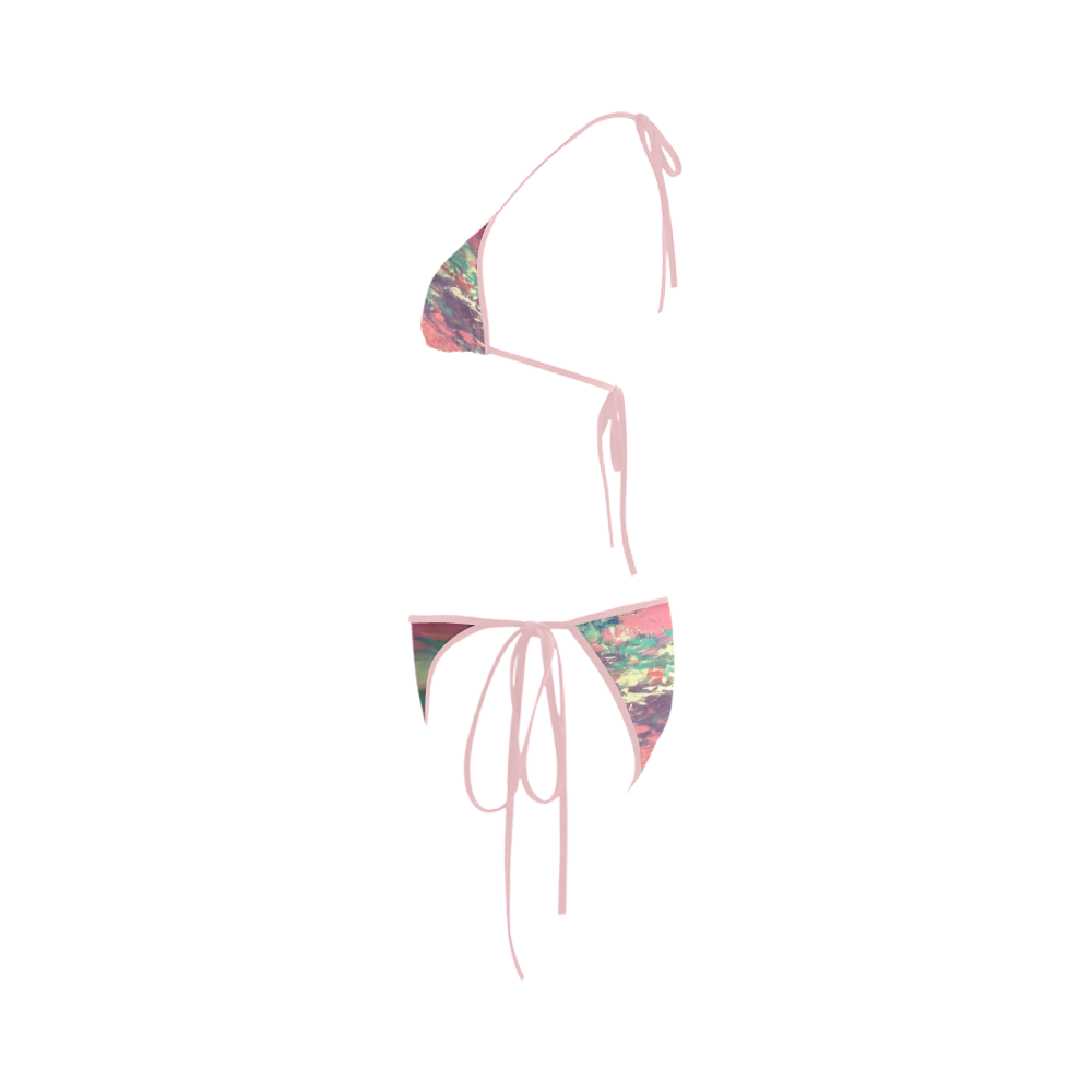 pink sunset Custom Bikini Swimsuit