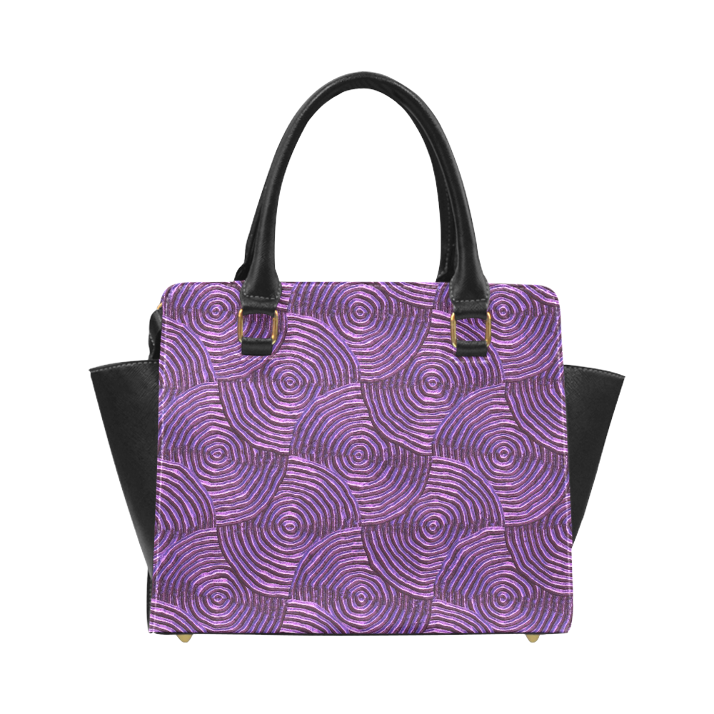 sparkling groovy metal,lilac Classic Shoulder Handbag (Model 1653)