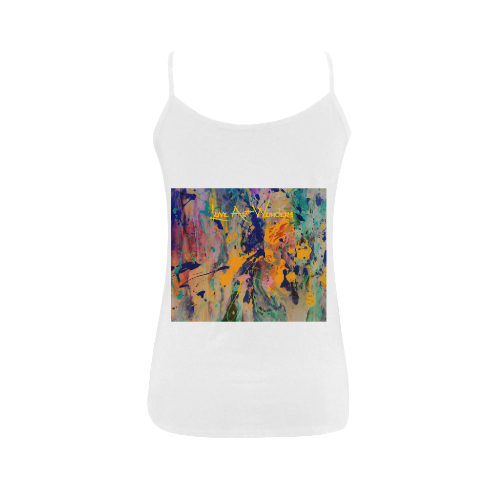 music art2 Women's Spaghetti Top (USA Size) (Model T34)