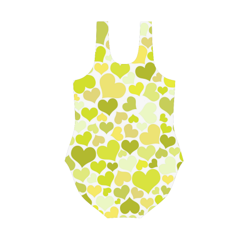 Heart 2014-0906 Vest One Piece Swimsuit (Model S04)