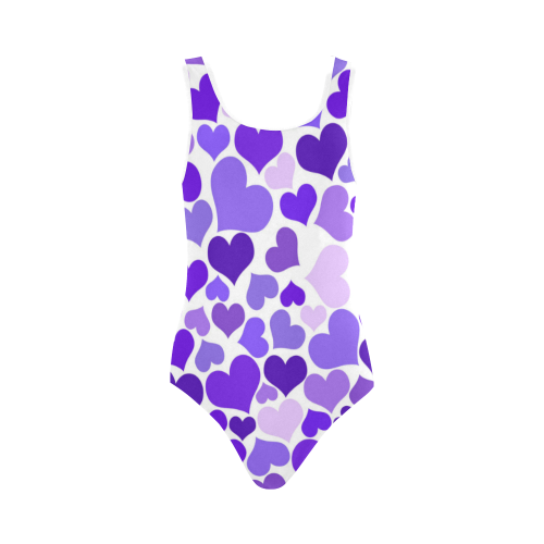 Heart 2014-0926 Vest One Piece Swimsuit (Model S04)