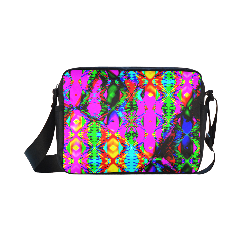 insane color abstract Classic Cross-body Nylon Bags (Model 1632)