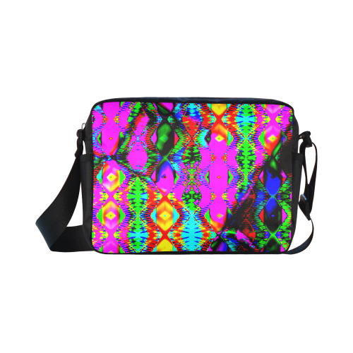 insane color abstract Classic Cross-body Nylon Bags (Model 1632)