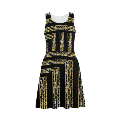 Pharaoh Inspired Stripes Atalanta Sundress (Model D04)