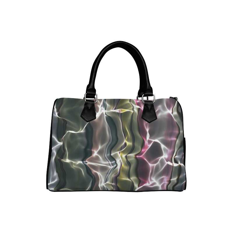 Abstract Wavy Mesh Boston Handbag (Model 1621)