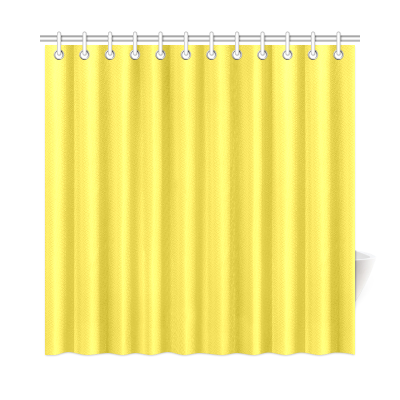 Buttercup Color Accent Shower Curtain 72"x72"