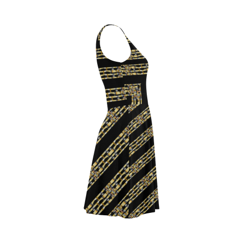 Pharaoh Inspired Stripes Atalanta Sundress (Model D04)