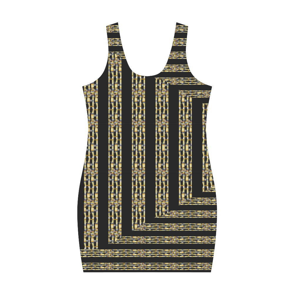 Pharaoh Inspired Stripes Medea Vest Dress (Model D06)
