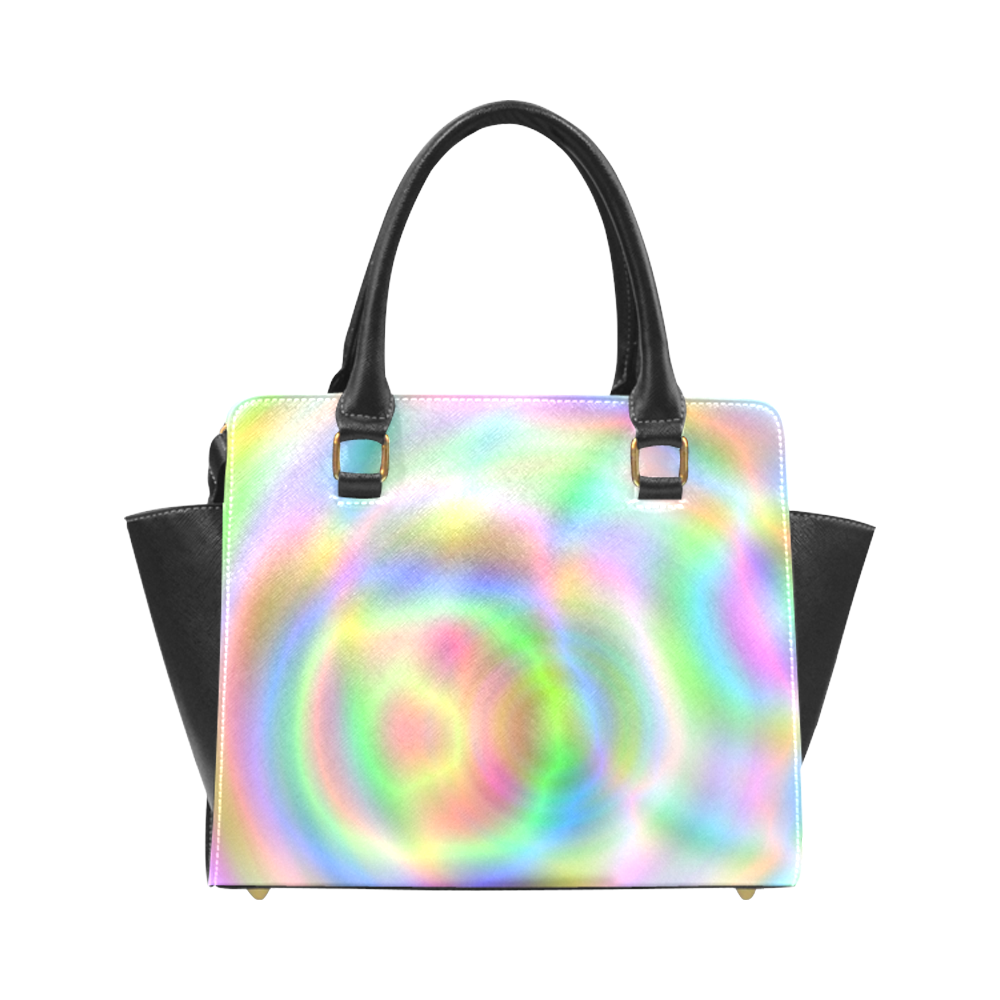 Circular Rainbow Rivet Shoulder Handbag (Model 1645)
