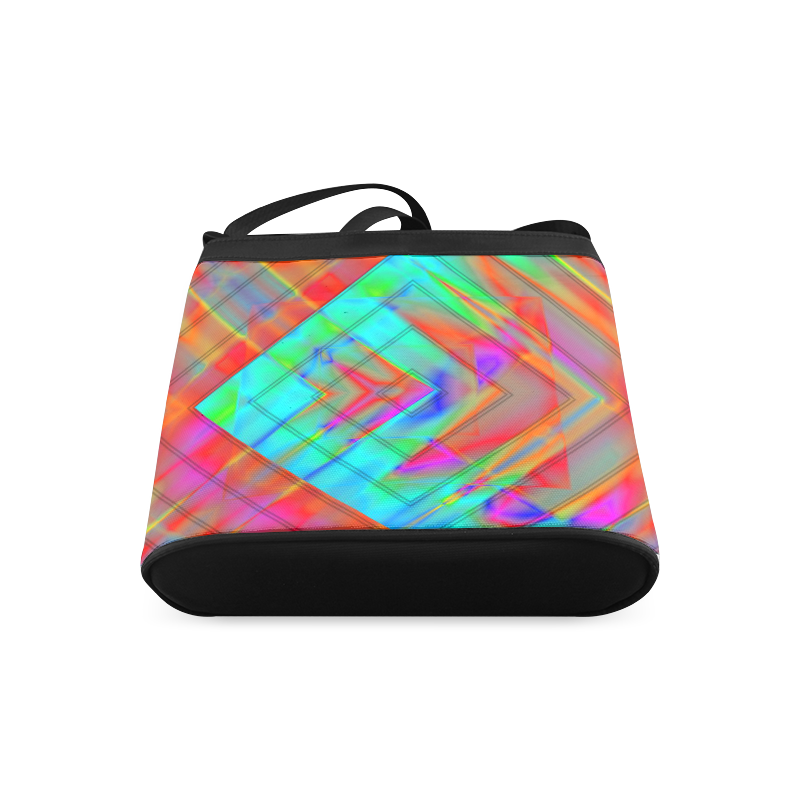 Square Abstract Crossbody Bags (Model 1613)