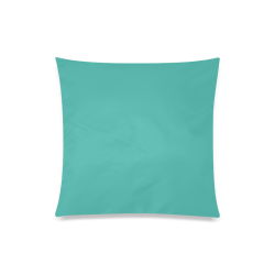 Turquoise Color Accent Custom Zippered Pillow Case 20"x20"(Twin Sides)