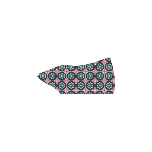 Iberian Mosaic Women's Unusual Slip-on Canvas Shoes (Model 019)