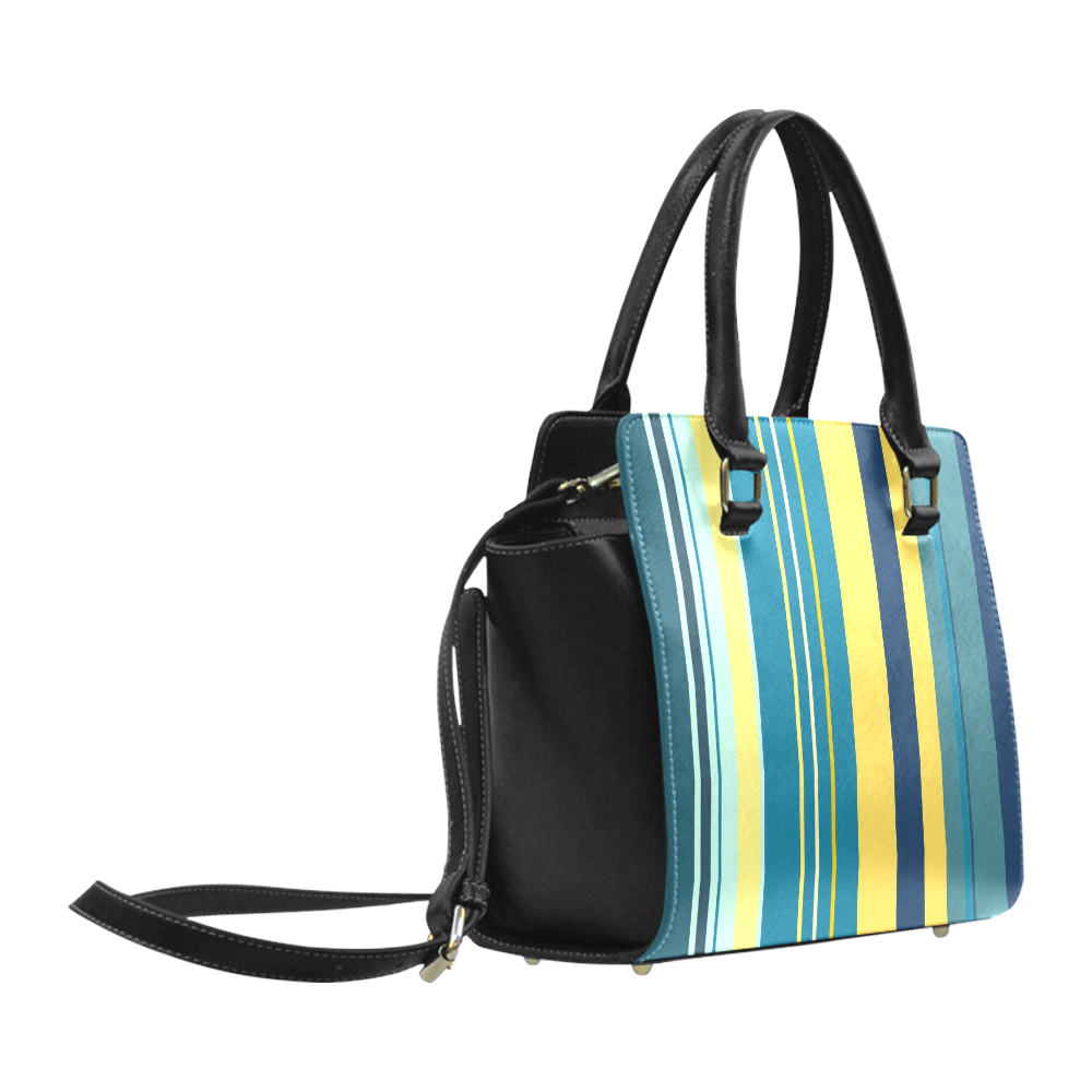 Sea Stripes Classic Shoulder Handbag (Model 1653)