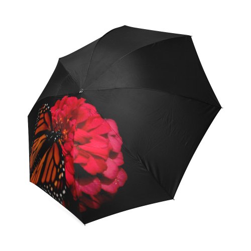 BUTTERFLY N FLOWER Foldable Umbrella (Model U01)