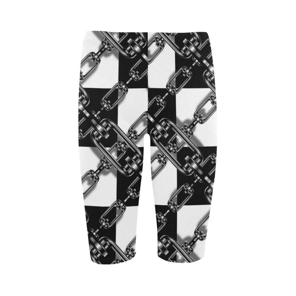 Checkered Chains Hestia Cropped Leggings (Model L03)