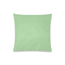 Pistachio Color Accent Custom Zippered Pillow Case 20"x20"(Twin Sides)