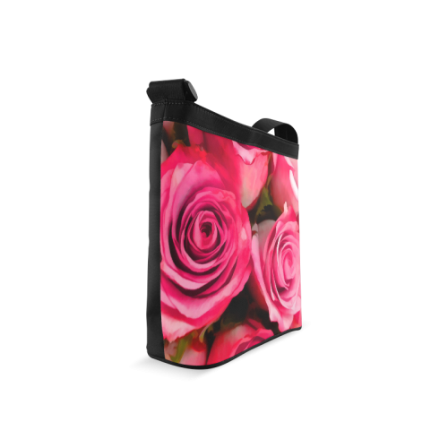Pink Roses Crossbody Bags (Model 1613)