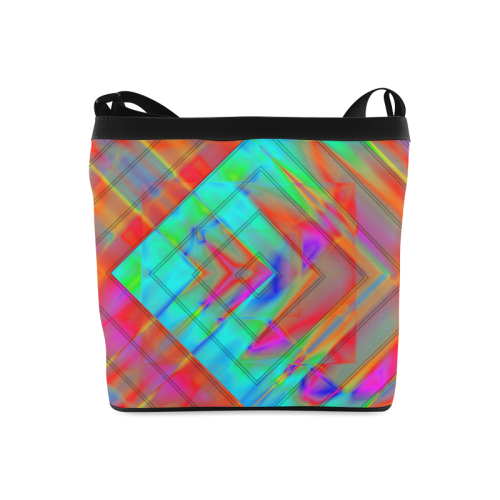 Square Abstract Crossbody Bags (Model 1613)