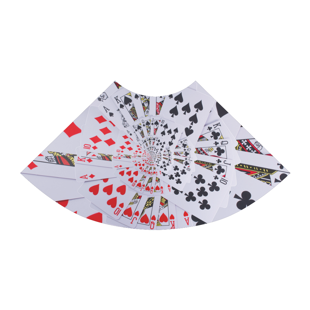 Casino Poker Royal Flush Spiral Droste Atalanta Sundress (Model D04)