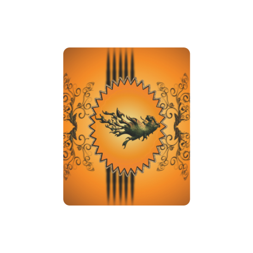 Lion with flame Rectangle Mousepad