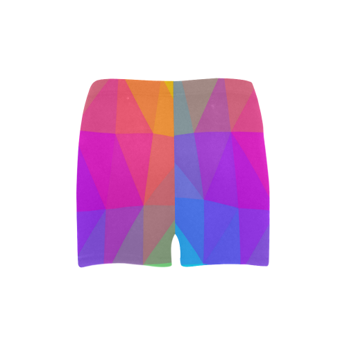 Triangle Rainbow Abstract Briseis Skinny Shorts (Model L04)