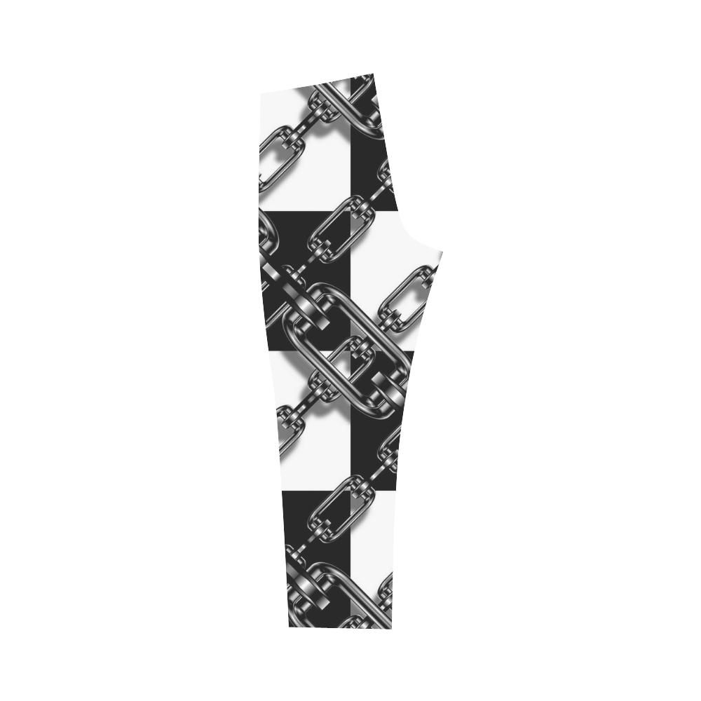Checkered Chains Capri Legging (Model L02)