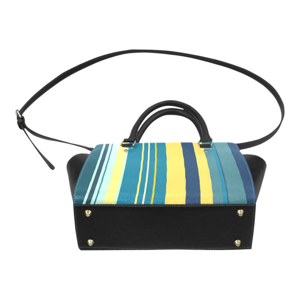 Sea Stripes Classic Shoulder Handbag (Model 1653)