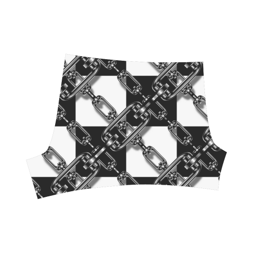 Checkered Chains Briseis Skinny Shorts (Model L04)