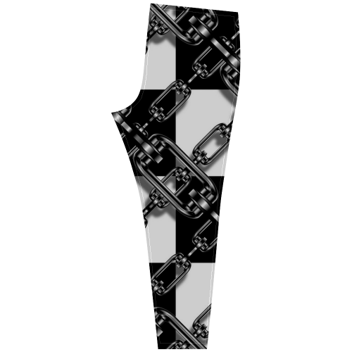 Checkered Chains Cassandra Women's Leggings (Model L01)