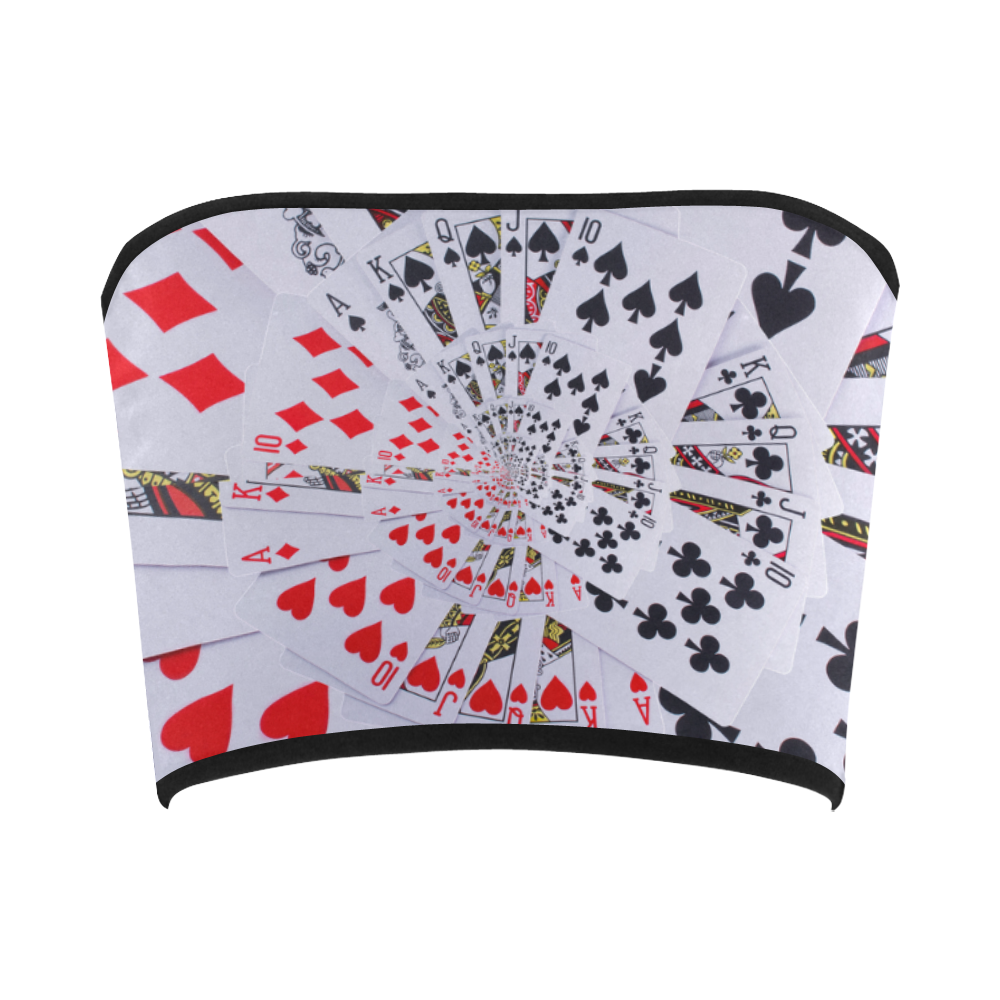 Casino Poker Royal Flush Spiral Droste Bandeau Top