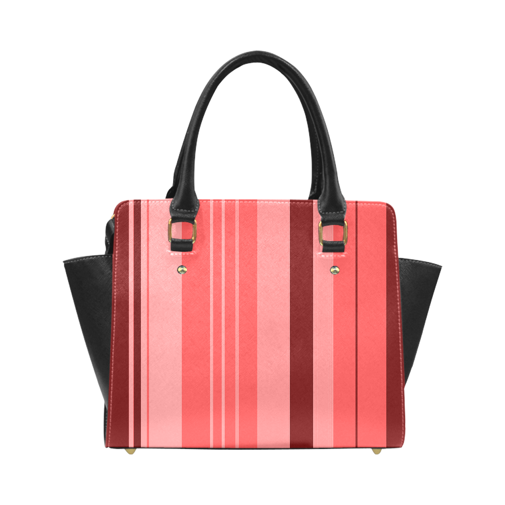 red Stripes Classic Shoulder Handbag (Model 1653)
