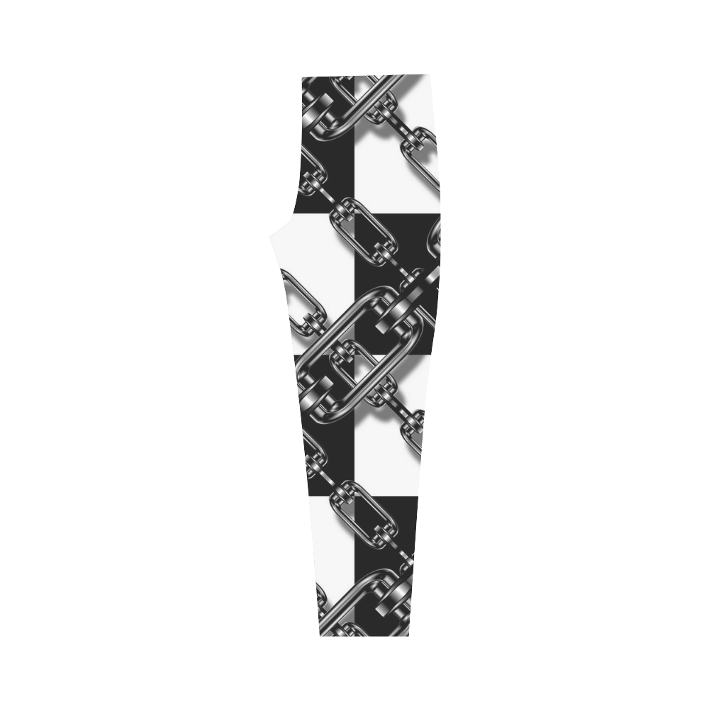 Checkered Chains Capri Legging (Model L02)