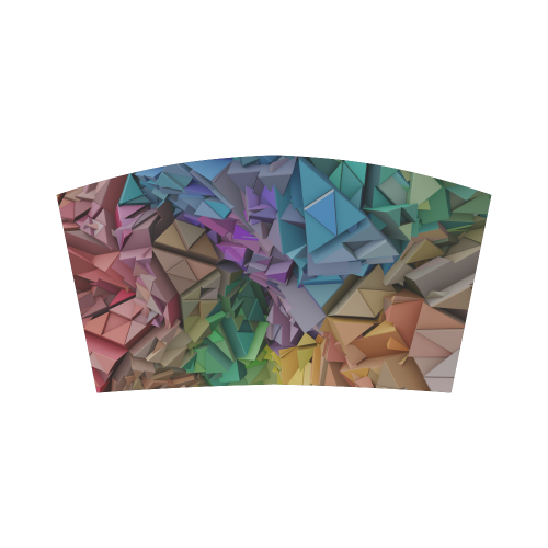 Colorful Abstract Geometric 3d Low Poly Blocks Bandeau Top
